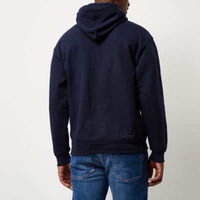 Navy cotton hoodie